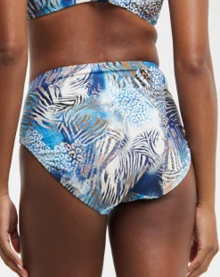 Fantasie Seraya Sands Gathered High Waist Bikini Brief Denim