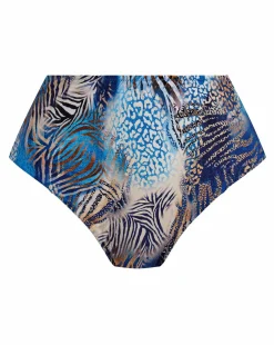 Fantasie Seraya Sands Gathered High Waist Bikini Brief Denim