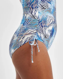 Fantasie Seraya Sands Wired V Neck Adjustable Swimsuit Denim