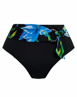 Fantasie Talm Beach Gathered High Waist Bikini Brief Black