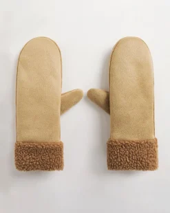 Faux Shearling Mittens