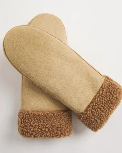 Faux Shearling Mittens