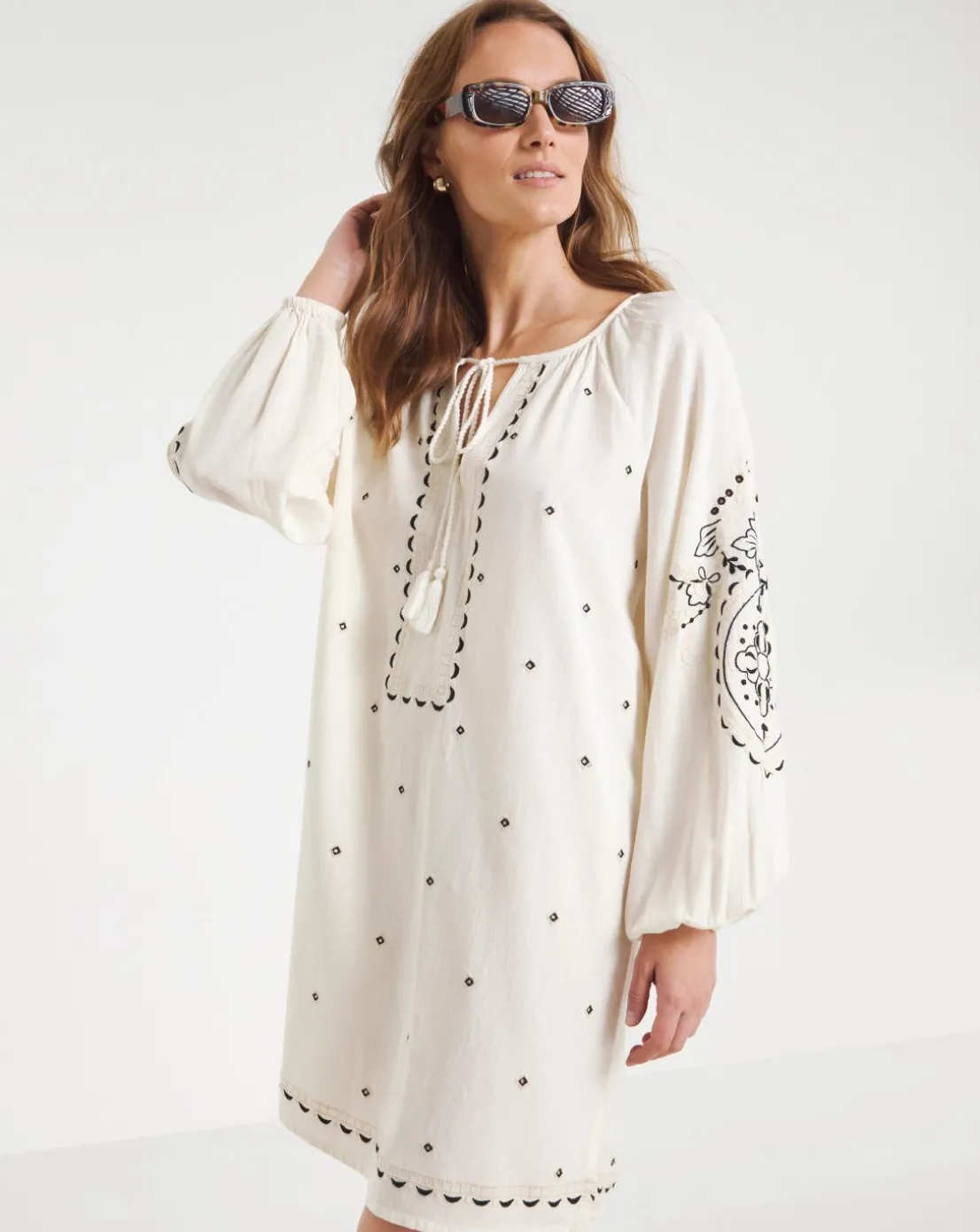 Figleaves Embroidered Beach Kaftan