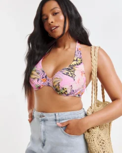 Figleaves Fiji Underwired Halterneck Bikini Top