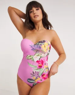 Figleaves Fiji Underwired Bandeau Swimsuit