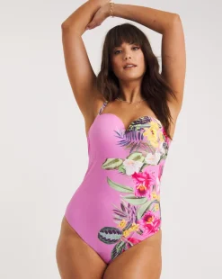 Figleaves Fiji Underwired Bandeau Swimsuit