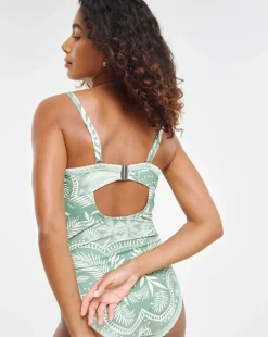 Figleaves Frida Underwired Bandeau Swimsuit Longer Length