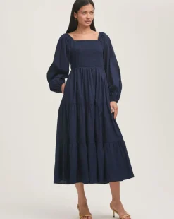 Finery London Balloon Sleeve Dress