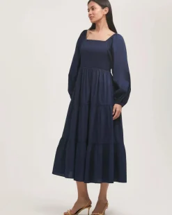 Finery London Balloon Sleeve Dress