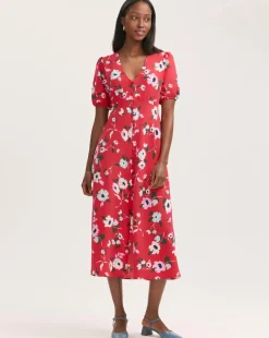 Finery London Button Up Floral Dress