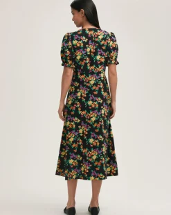 Finery London Floral Button Up Dress