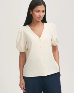 Finery London Puff Sleeve Blouse