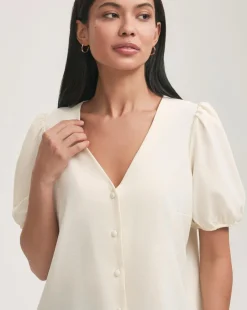 Finery London Puff Sleeve Blouse