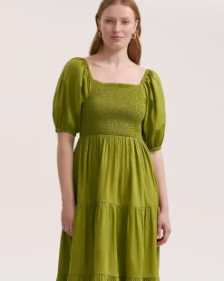 Finery London Puff Sleeve Dress