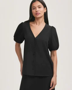 Finery London Puff Sleeve Blouse