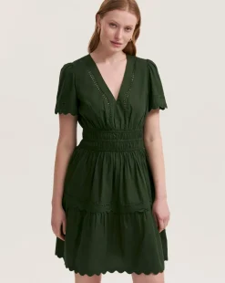 Finery London Scallop Mini Dress