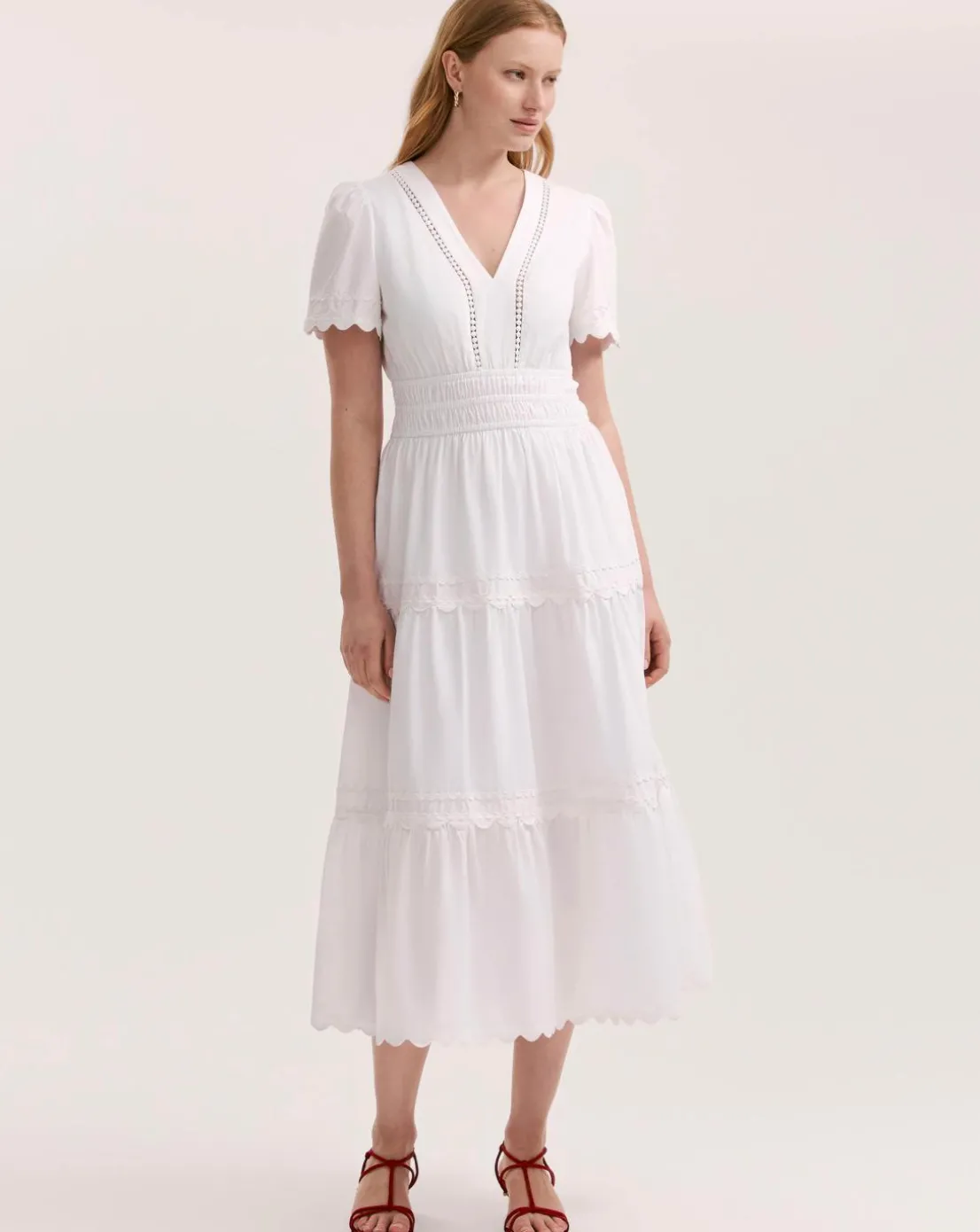 Finery London Scalloped Dress