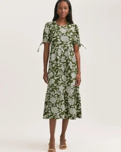 Finery London Tie Sleeve Dress