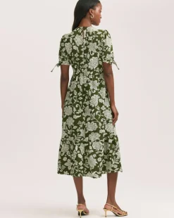 Finery London Tie Sleeve Dress