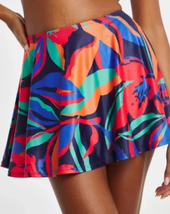 Floral Bikini Swim Skirt