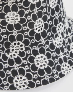 Floral Crochet Bucket Hat