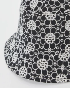 Floral Crochet Bucket Hat