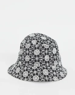 Floral Crochet Bucket Hat