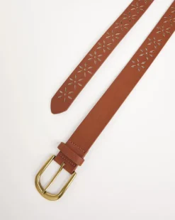 Flower Laser Cut Jean Belt