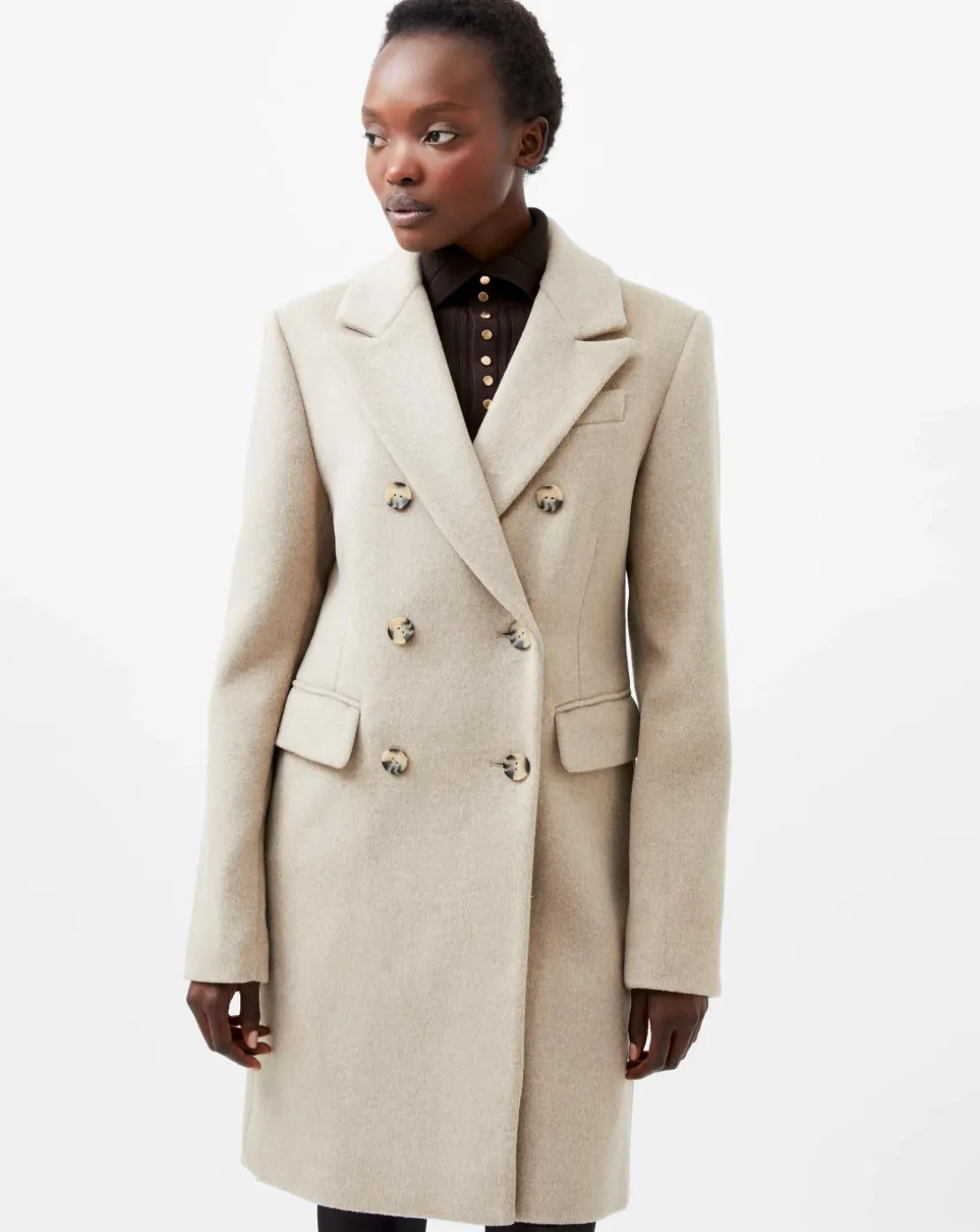 French Connection Adele Felt Coat
