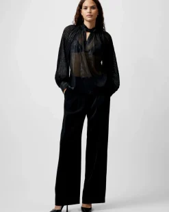 French Connection Beth Lurex Keyhole Top