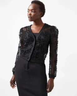 French Connection Sabina Mesh Long Sleeve Shirt