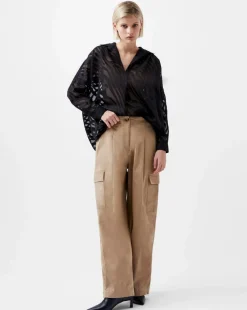 French Connection Zebra Devore Popover