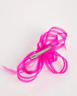 Fuchsia Bow Clip Fascinator