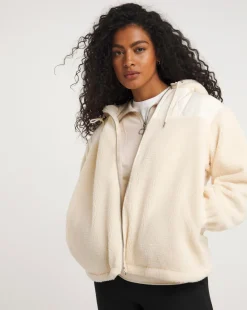 Full Zip Hybrid Borg Fleece Jacket