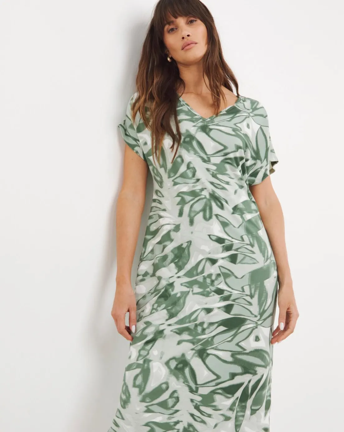 Great Value Soft Touch Midi T-Shirt Dress