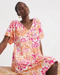 Great Value V Neck T-Shirt Dress