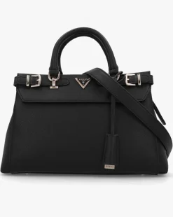 Guess Ali Luxury Black Satchel Bag