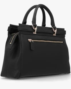 Guess Ali Luxury Black Satchel Bag