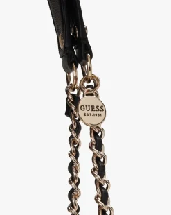 Guess Dome Black Quilted Shoulder Bag