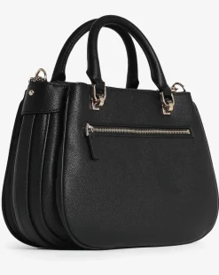 Guess Fedora Black Shoulder Satchel Bag