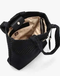 Guess Francy Woven Black Tote Bag