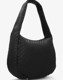 Guess Francy Woven Black Hobo Bag