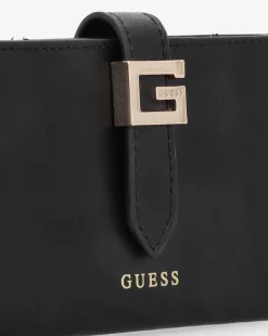 Guess G Logo Black Leather Card Case