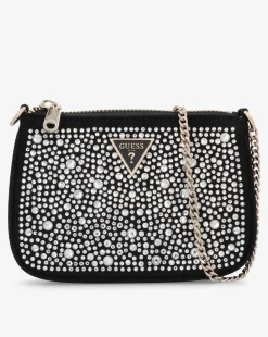 Guess Jewel Black Pouch Short Handle Bag