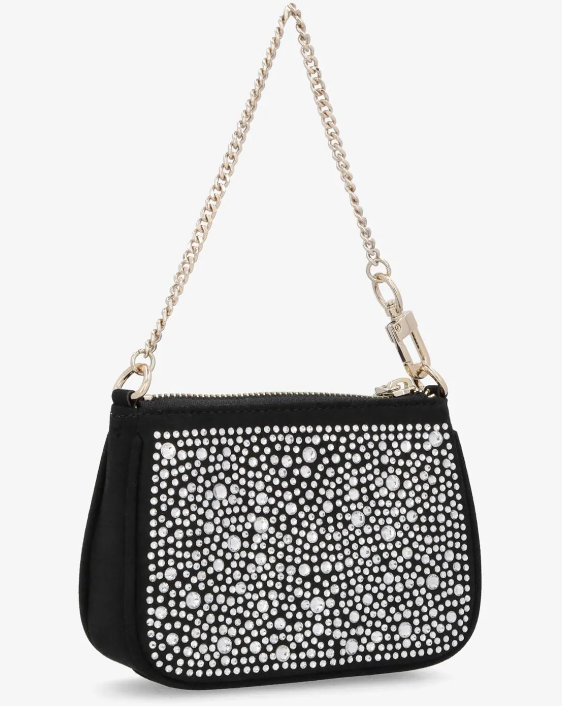 Guess Jewel Black Pouch Short Handle Bag