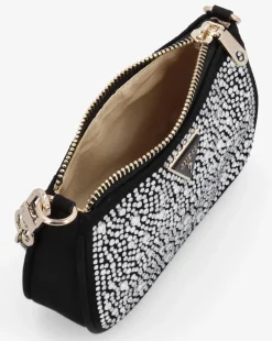 Guess Jewel Black Pouch Short Handle Bag