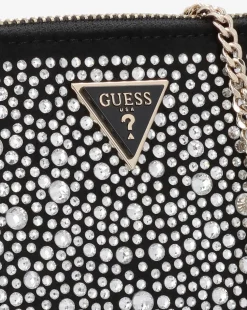 Guess Jewel Black Pouch Short Handle Bag