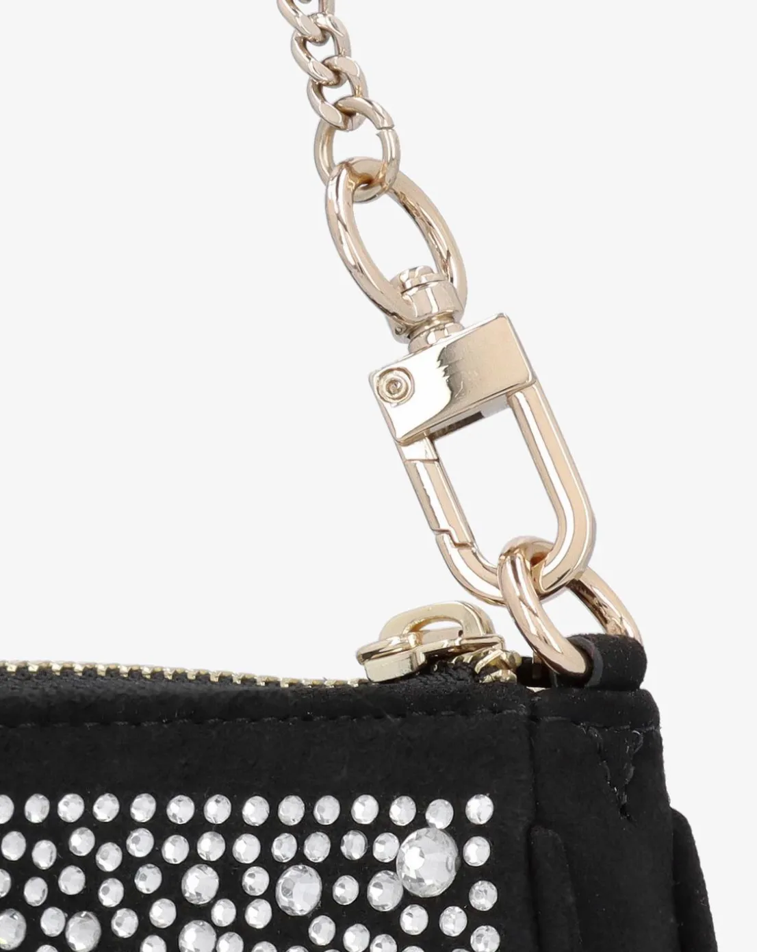 Guess Jewel Black Pouch Short Handle Bag