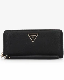 Guess Large Laurel Black Zip Around Wallet