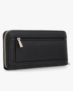 Guess Large Laurel Black Zip Around Wallet